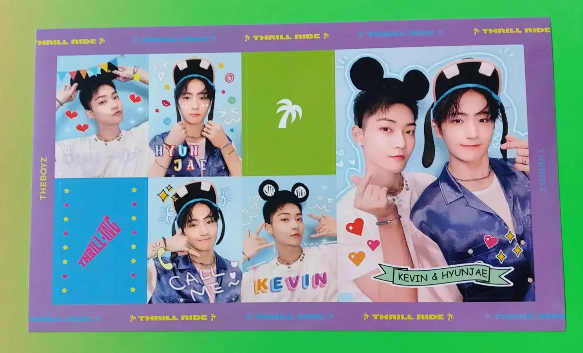 The Boyz hyunjae kevin sticker photo