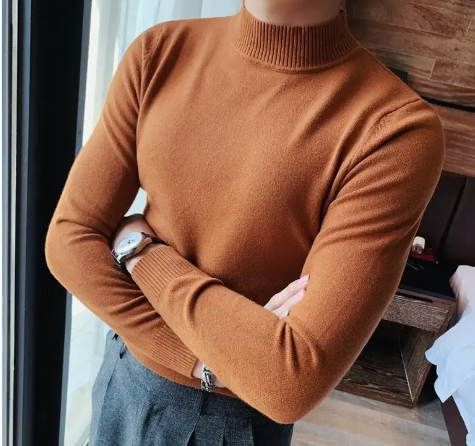 Slim Fit Vahn Neck Knit S StudentNew