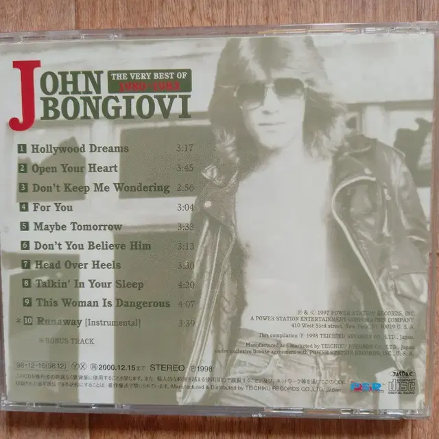 john bon jovi cd일본반 시디