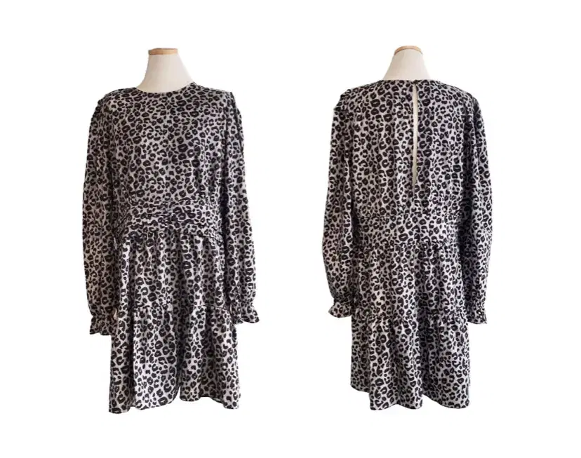 COCO&U Zigzag Ablee Leopard Chiffon ONEPIECE