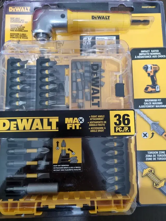 디월트 dewalt 드라이버 비트 셋트 앵글 코어비트 포함