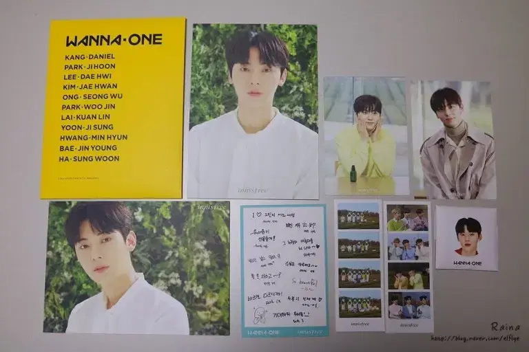 hwang minhyun wanna one innisfree full set