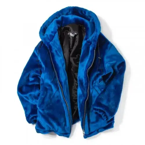 KingArchive Fuzzy Jacket Bloo