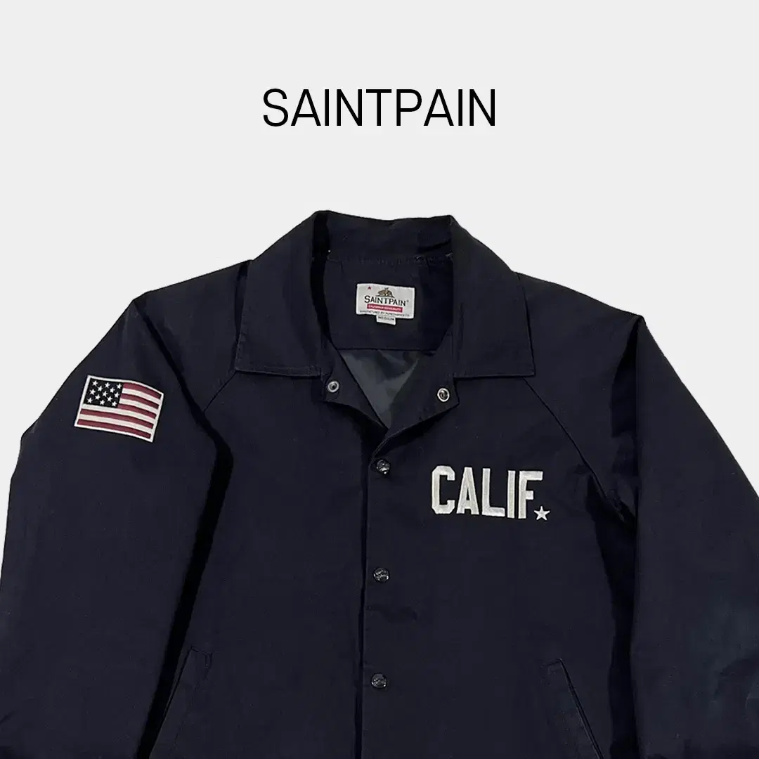 Saint Laurent Navy Caliphate Coach Jacket BM578