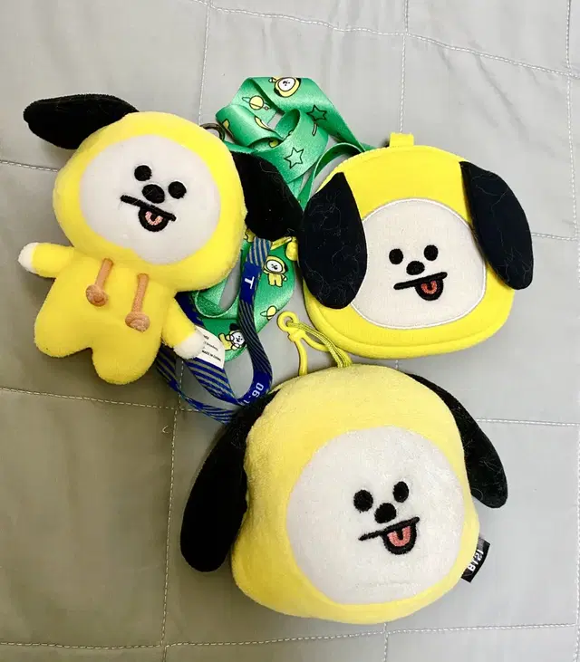 Bt21 치미 백참 키링+헤어밴드+거울 세트 전부 만원