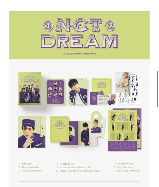 Pre-order benefits(photocard included) NCT DREAM nct dream Shems seasons greetings buncheol 