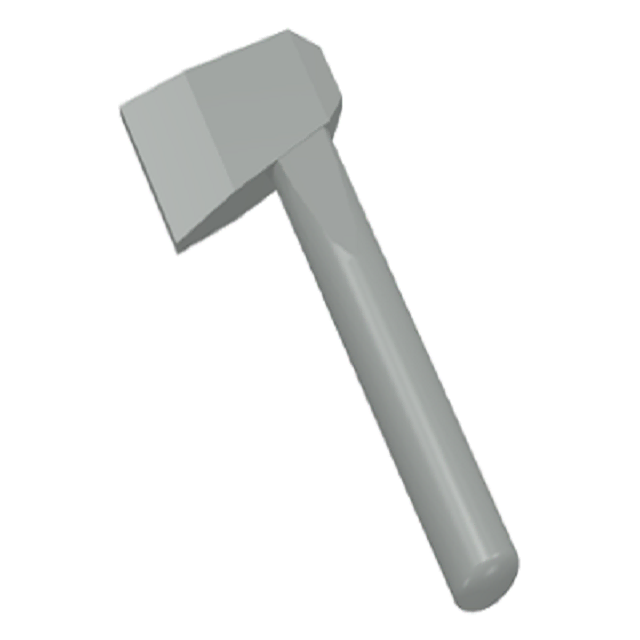 LEGO Hatchet 3835 (Gray)