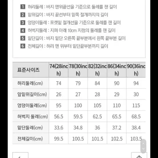 새 옷 스파오 크림진 면바지 바지 팬츠