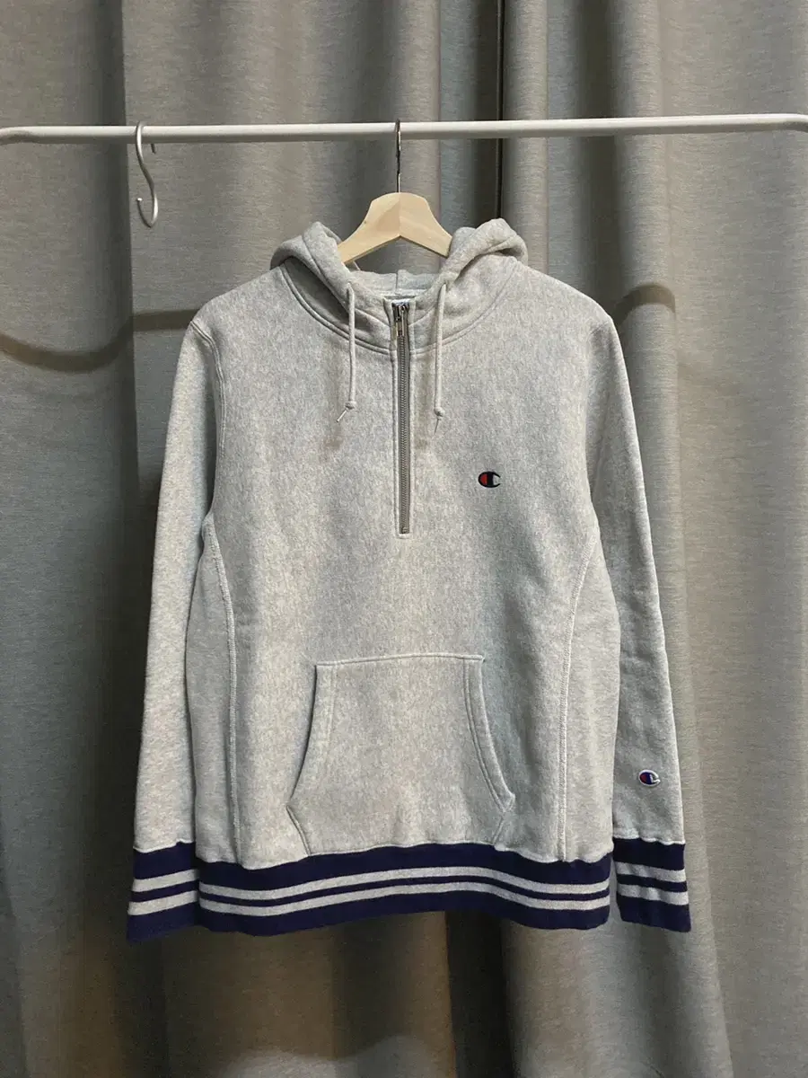 Champion X Hare Japanese line reverse weave bloo tack half zip pullover for sale