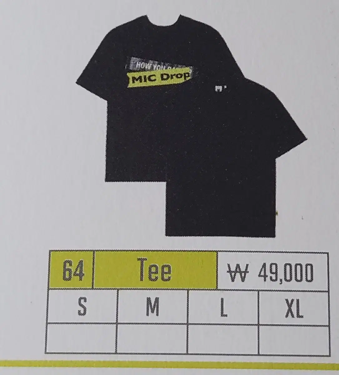 Mic drop t-shirt bangtan