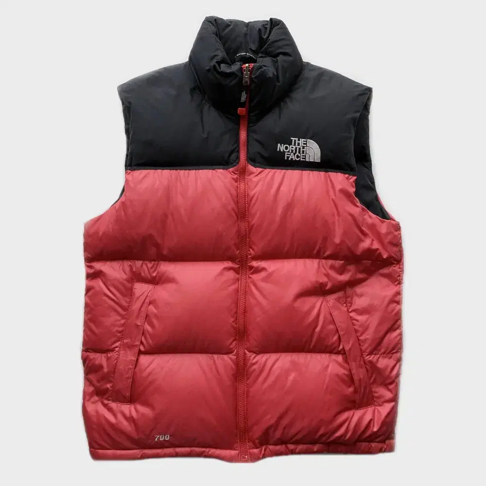 (M) The North Face 700 Nopsi Goose Down Puffer Vest Red