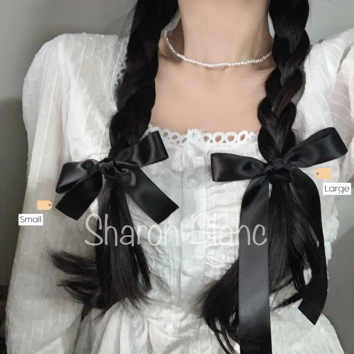 [Same-day shipping] Handmade Teen Ribbon Automatic Pin/Flat Pin/Hair Tie/Ribbon Brooch