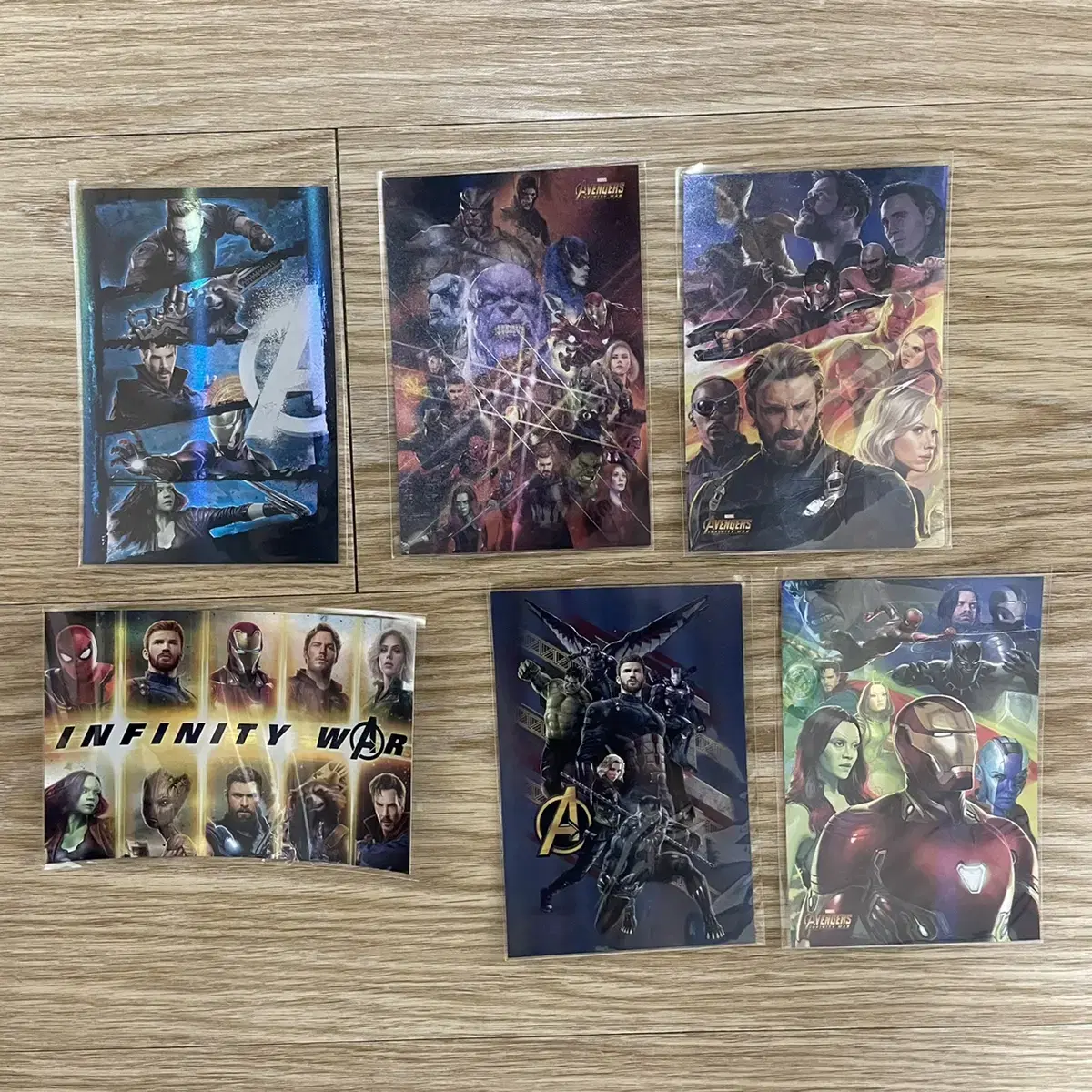 Avengers hologram postcard