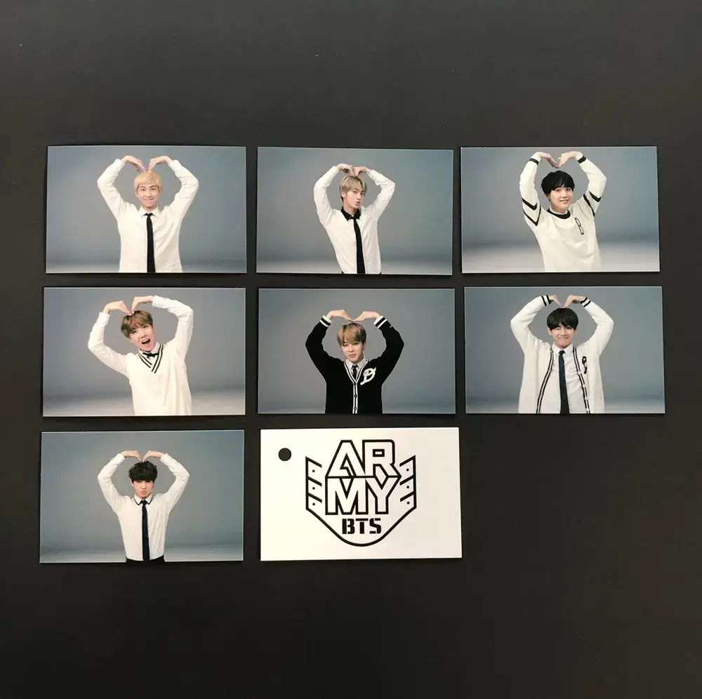 BTS bts Mustache Amibus Big Heart Dragon Ball Lucky Photocard Set Bulk Transfer