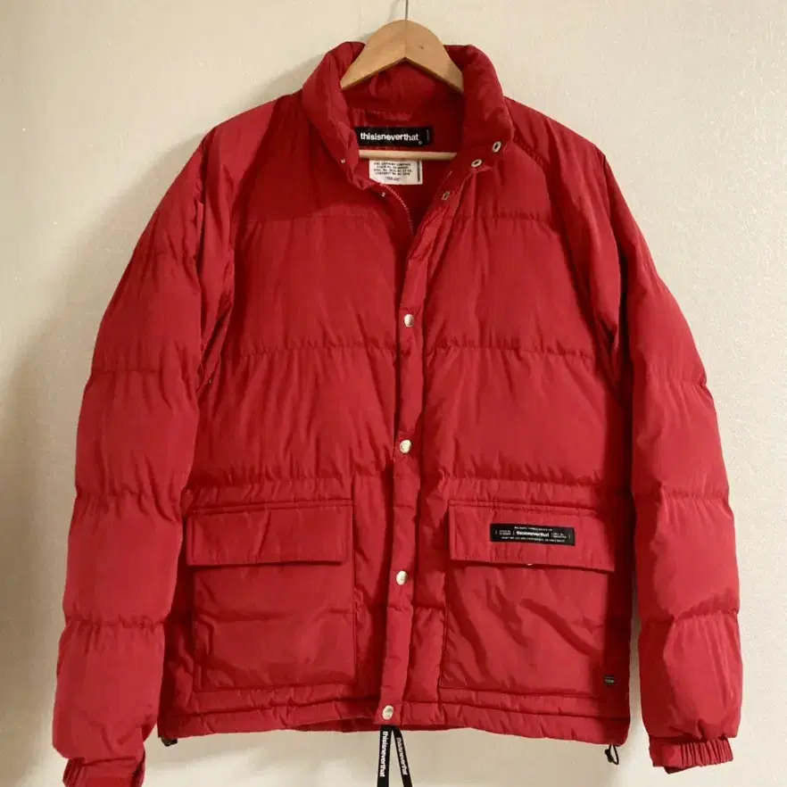 디스이즈네버댓 패딩 red size m