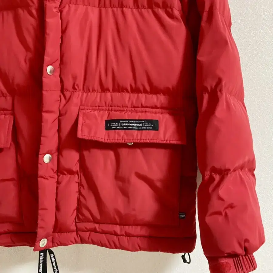 디스이즈네버댓 패딩 red size m