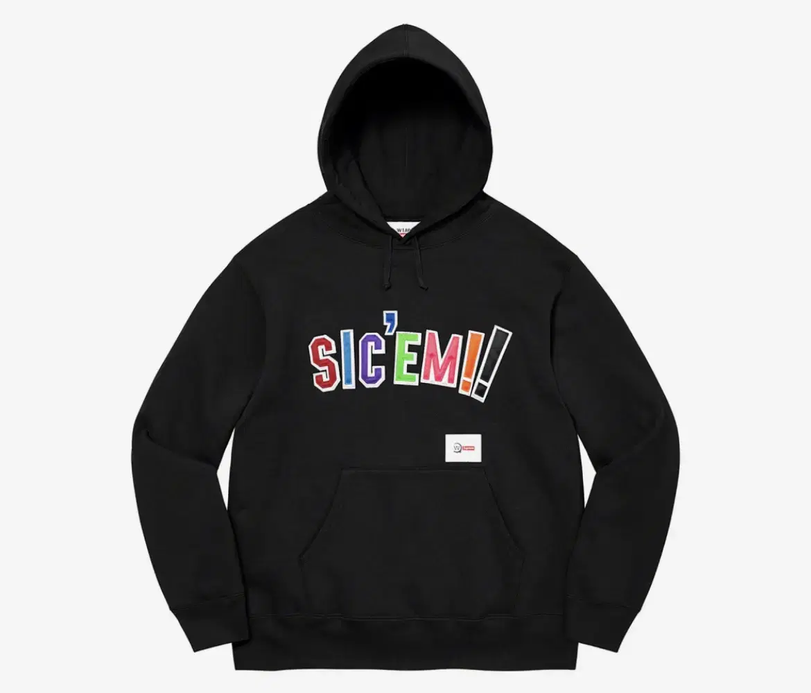 [2XL] 슈프림 21fw wtaps sic'em 후드 블랙