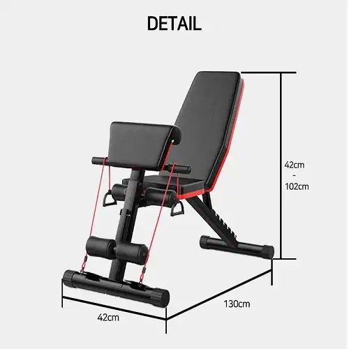 [무료배송] 가정용 접이식 벤치프레스 홈트 각도조절 인클라인벤치