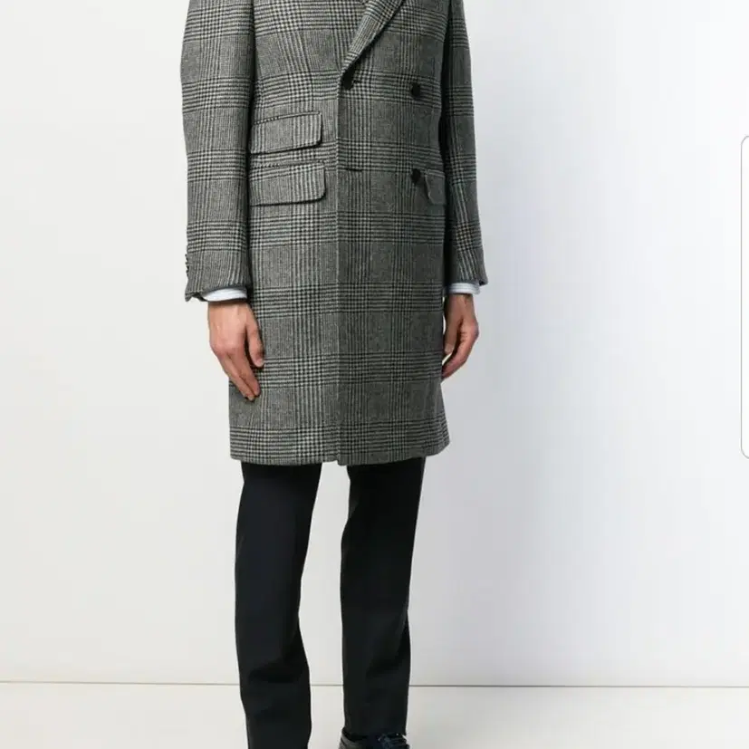 지제냐 더블 브레스티드 코트 남성 피크트 라펠 아우터 zegna