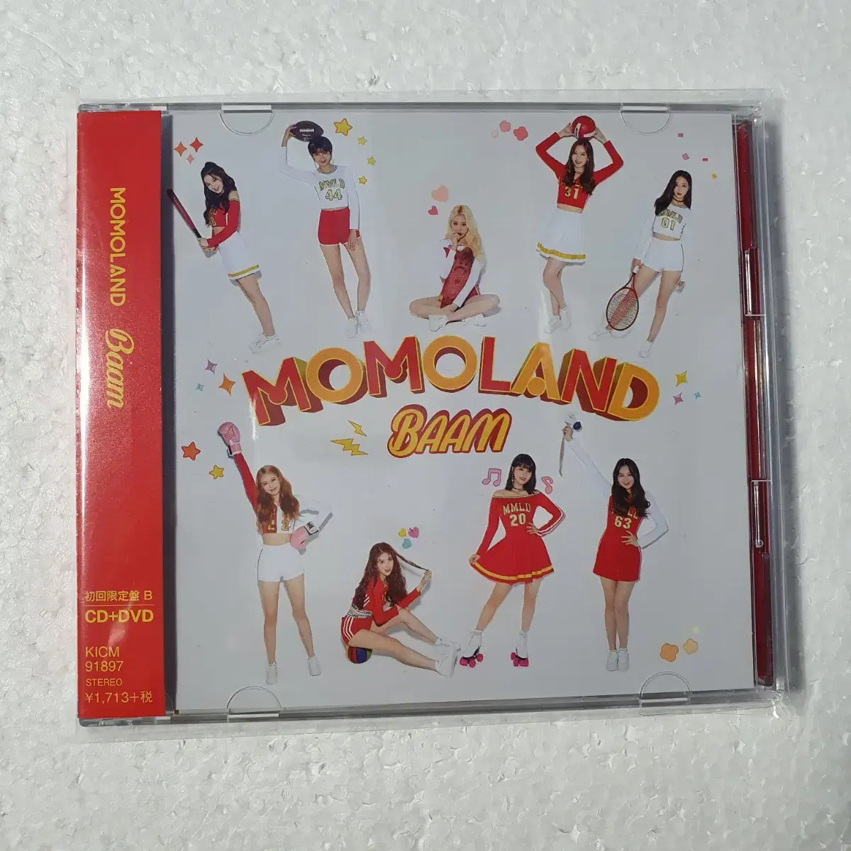 모모랜드 MOMOLAND  BAAM 한정반 스티커 싱글CD DVD  중고