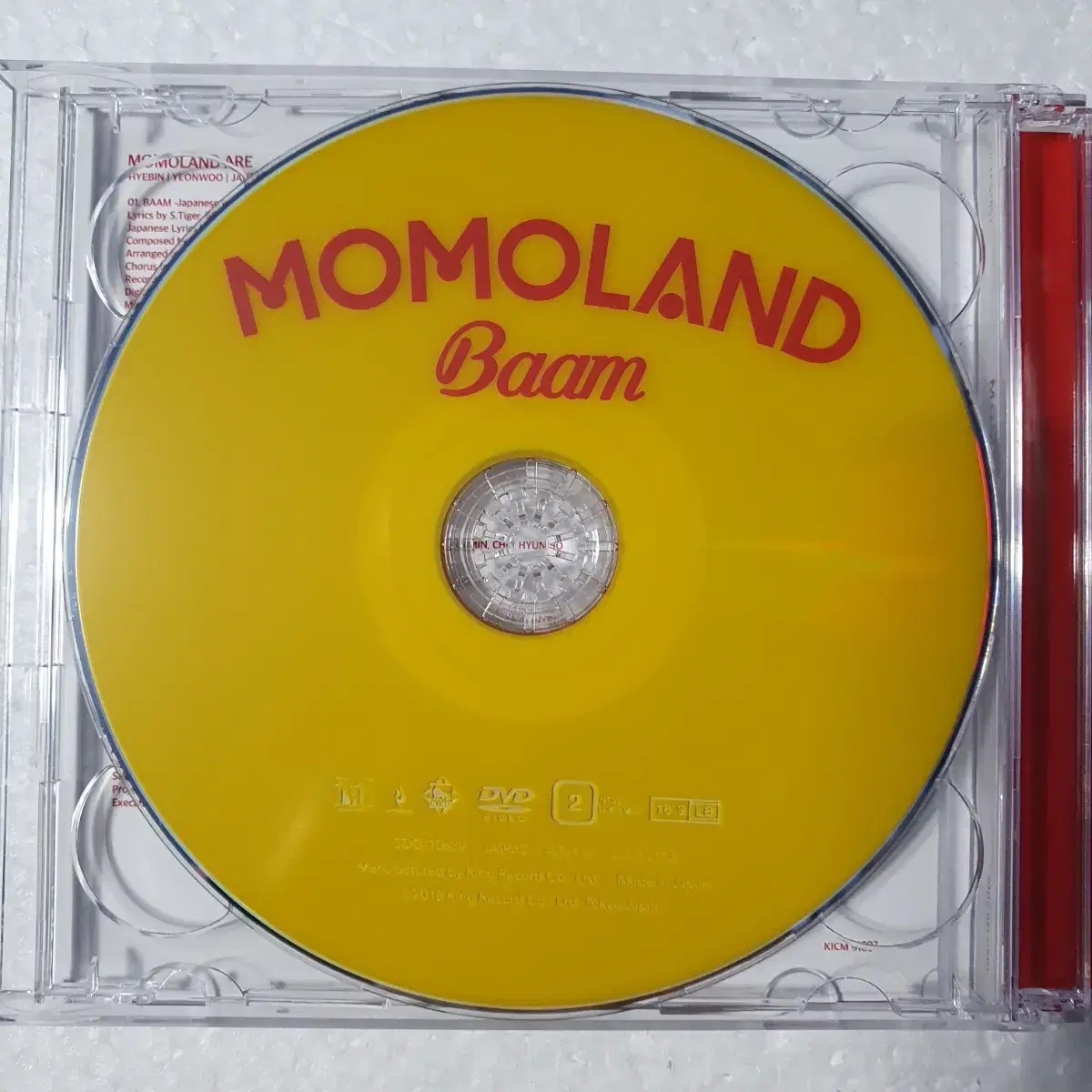 모모랜드 MOMOLAND  BAAM 한정반 스티커 싱글CD DVD  중고