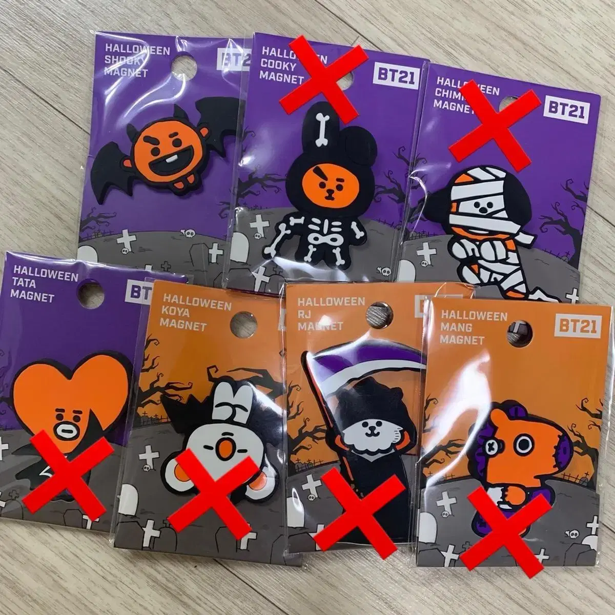 BT21 Halloween Magnet (Price per piece)