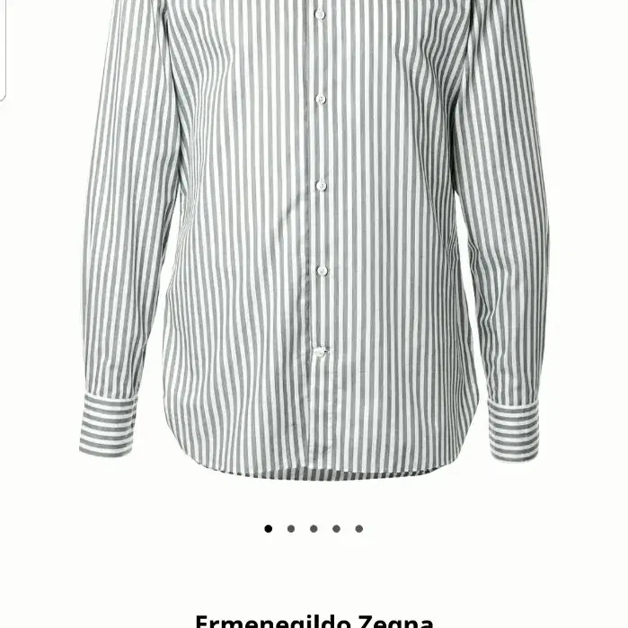 에르메네질도  제냐 애쉬그레이 스트라이프 셔츠 남성 남방 zegna