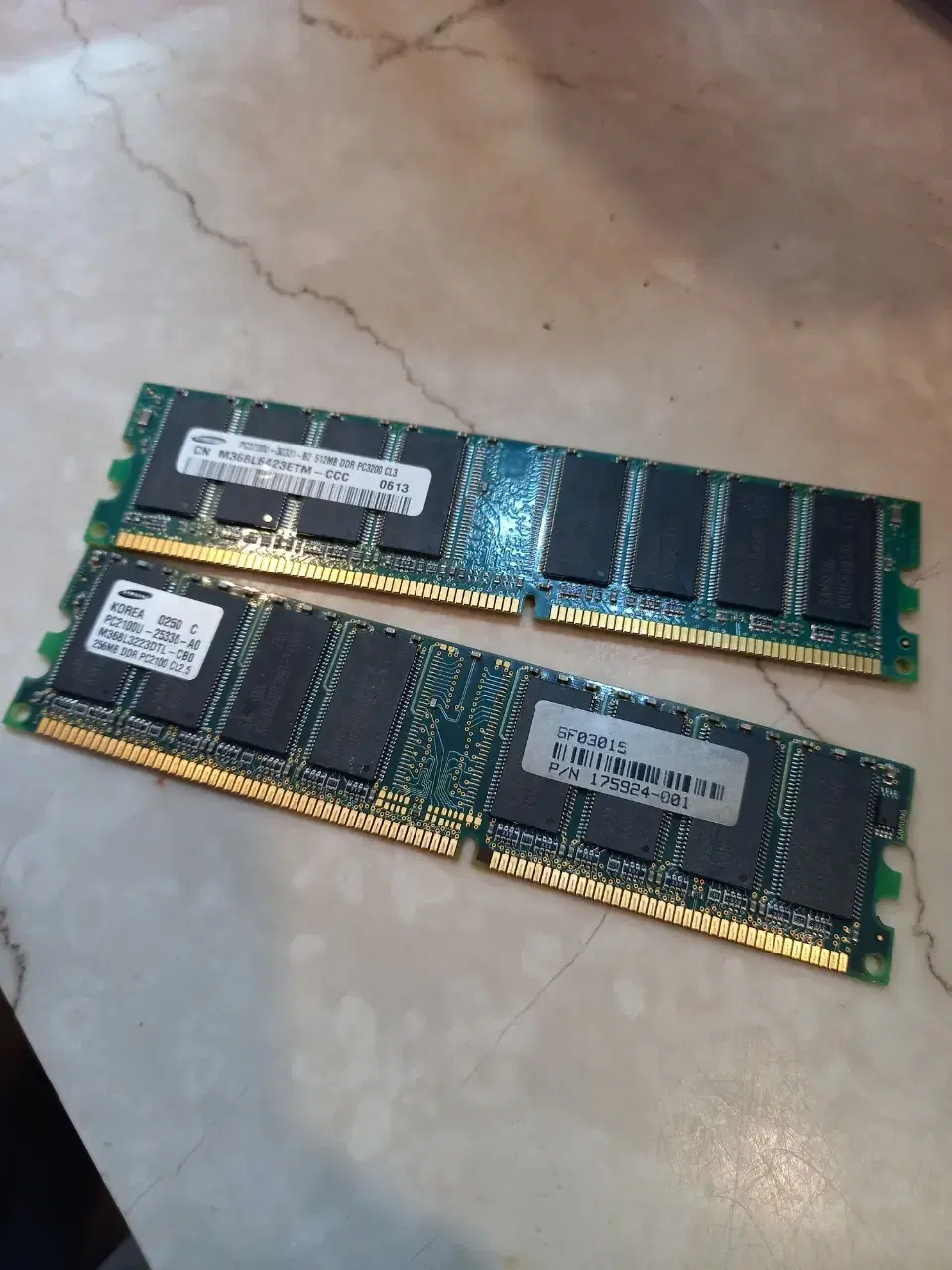 삼성 DDR RAM 램 512MB 1개 256MB 1개