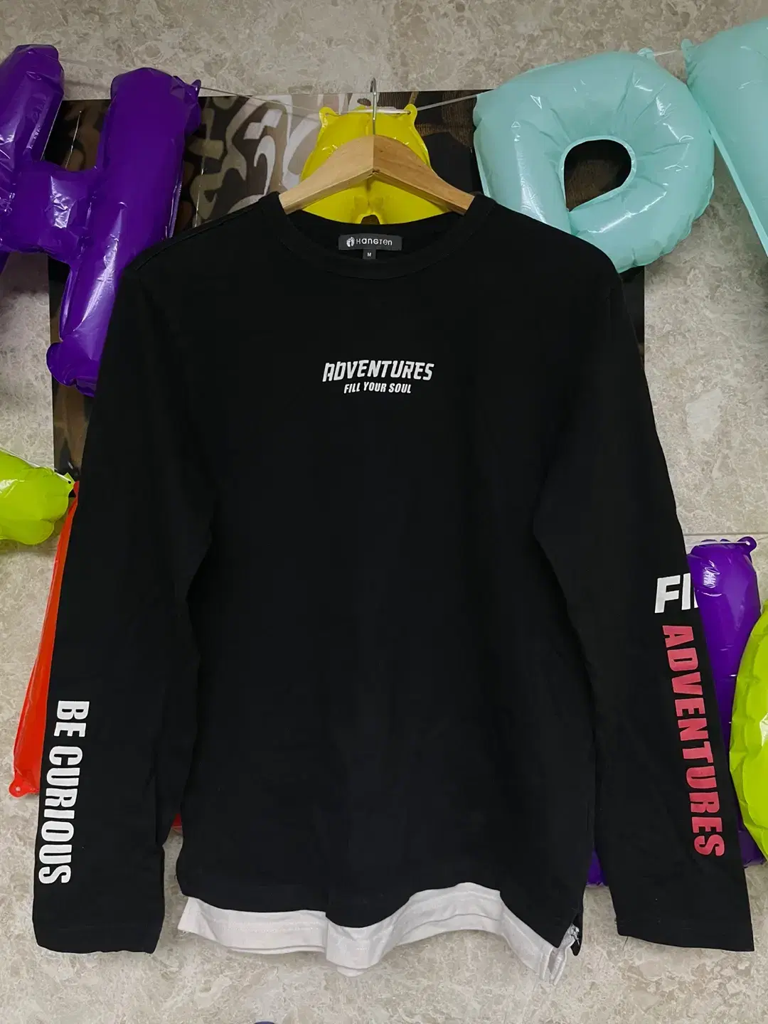 [M] Hangten Layered Long Sleeve Tee