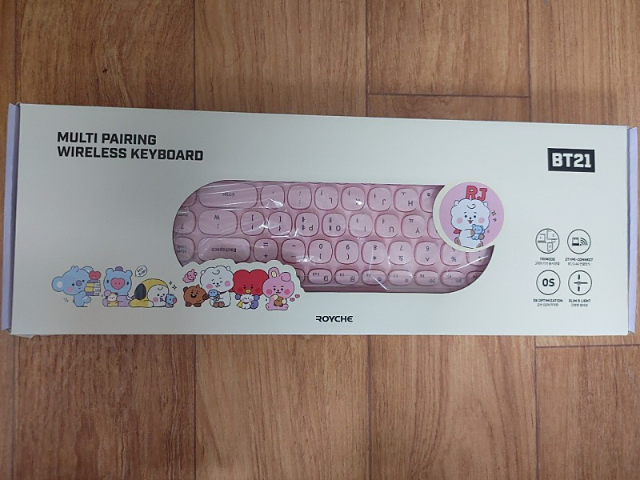 Line Friends BT21 LittleBuddy Multipairing Bluetooth Keyboard R.J.