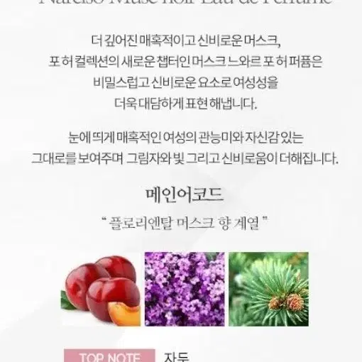 나르시소 로드리게즈 머스크 누와르 포 허 오드퍼퓸 100ml