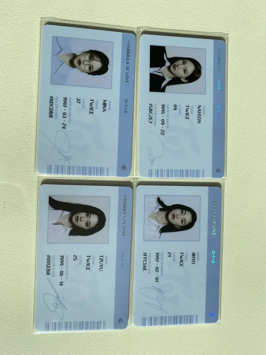 Twice Scientist photocard Id kard Transferred from 