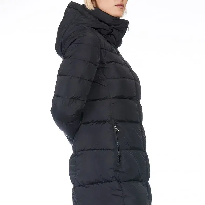 Add Down Hooded DownCoat Black