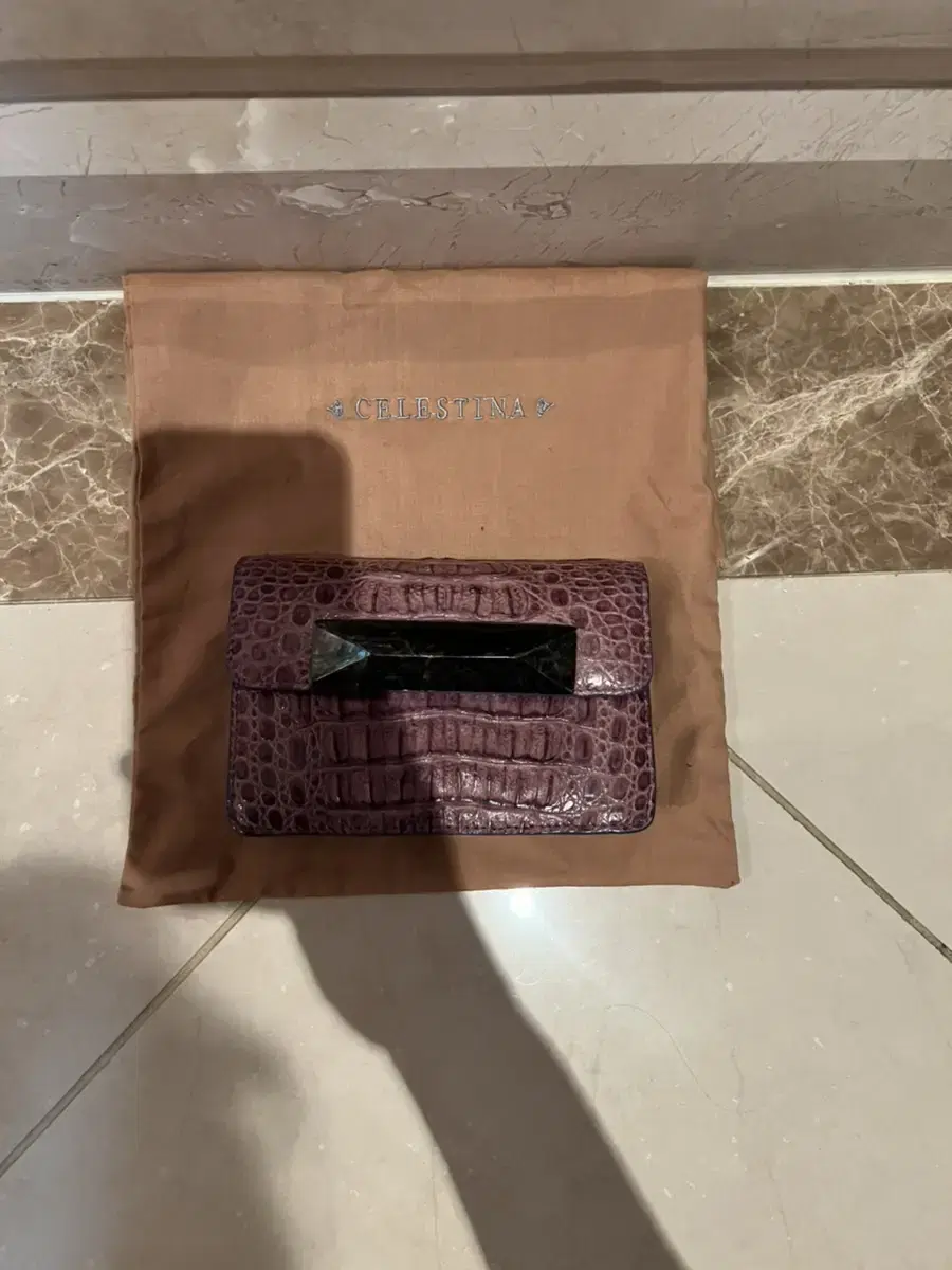 Ceresina Crocodile Clutch