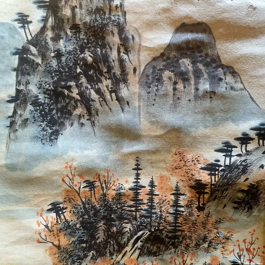 동양화 추경산수 그림