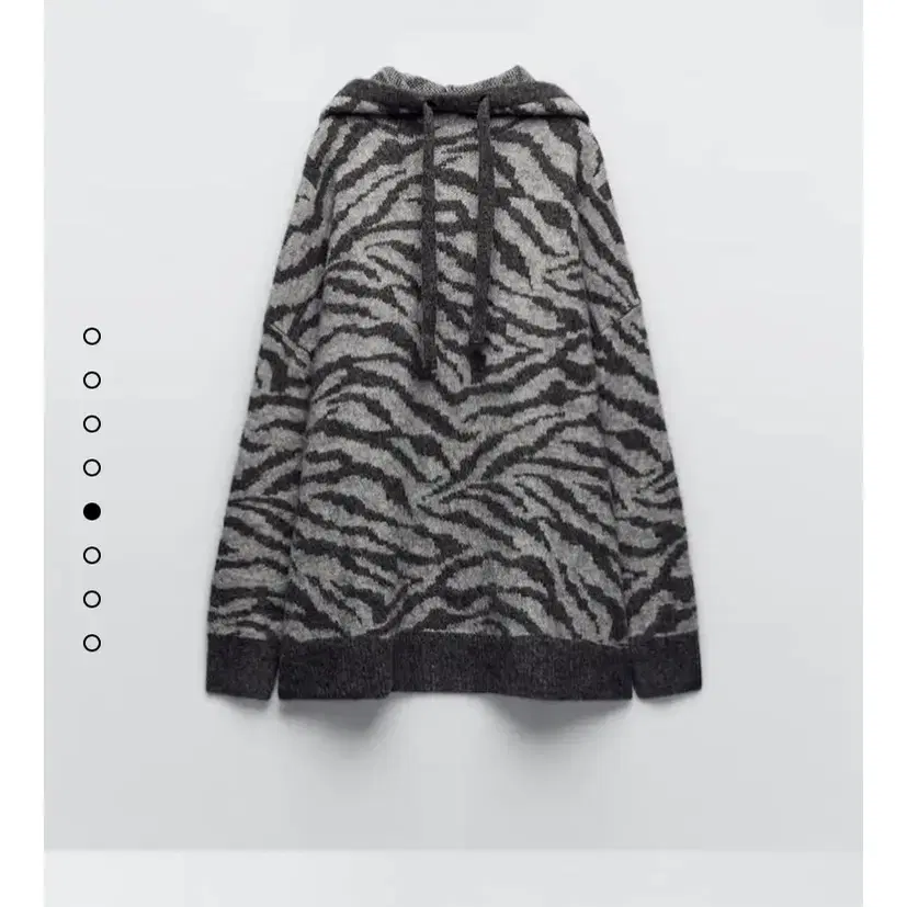 zara 자라 zebra 오버사이즈 니트 후드