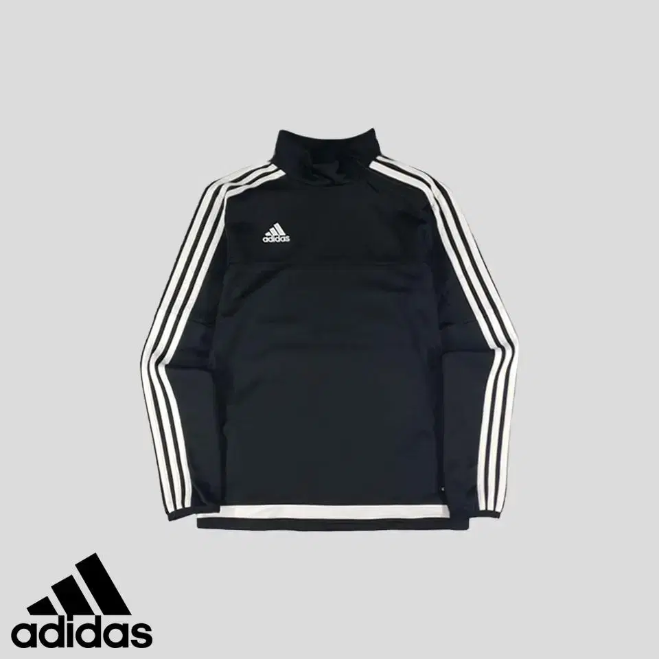 Adidas Black White Three-Stripes Side Stripe Climacool Functional Half-Zip Vahn-Zip