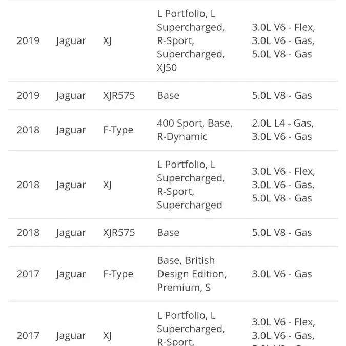 재규어 XJ XF F-TYPE 엔진마운트 미션마운트 미미