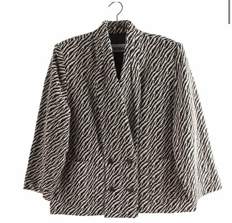 Vintage zebra pattern jacket