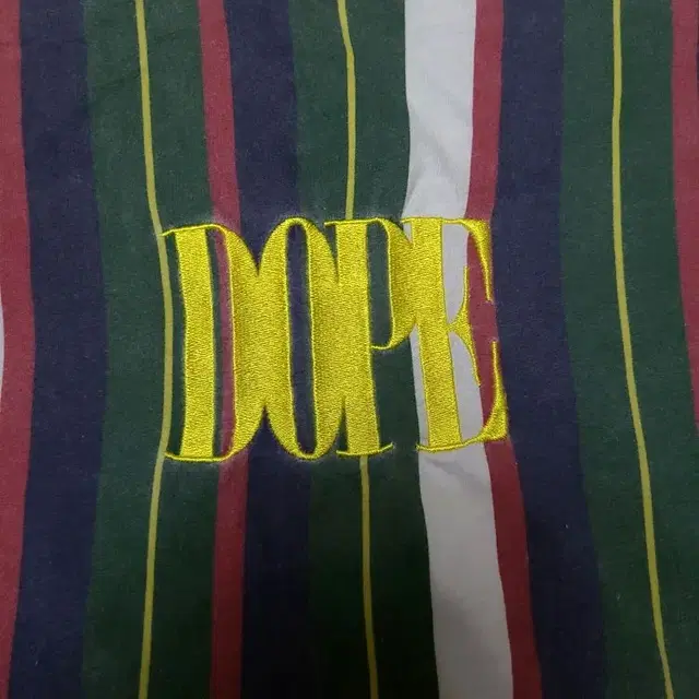 dope 배색 라운드 티셔츠