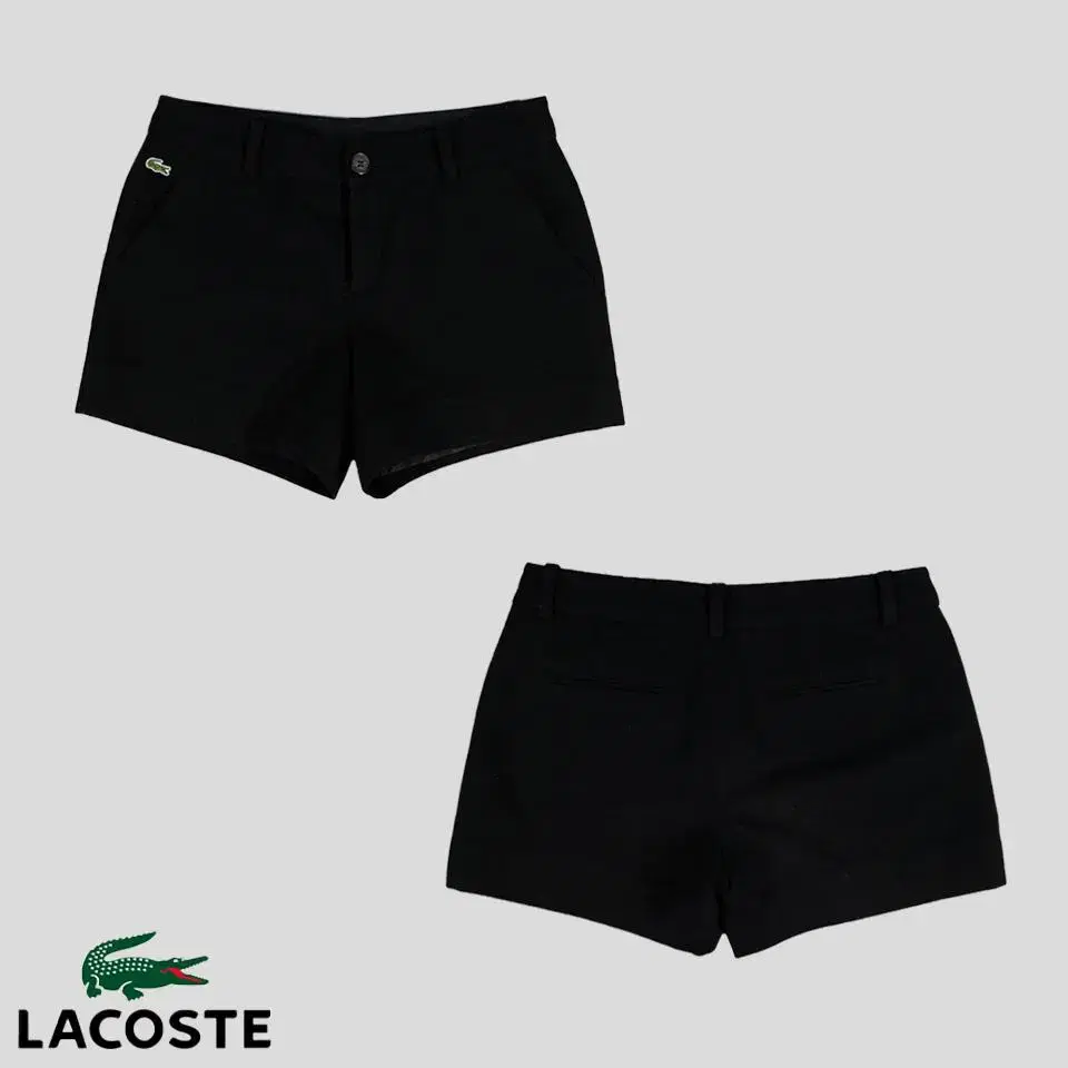 Lacoste Black Patchwork Wool100 Hot Pants SIZE 30