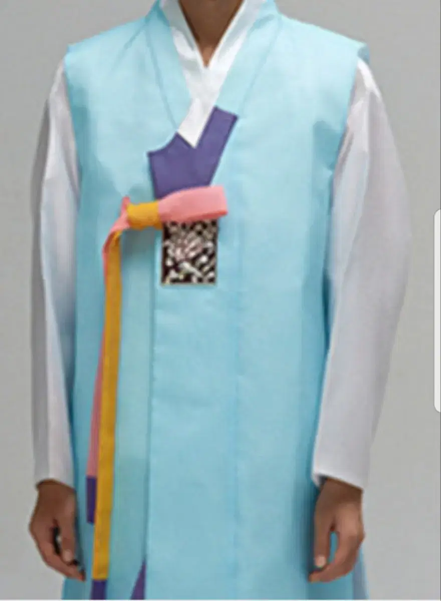 Hanbok for men with a pleated front