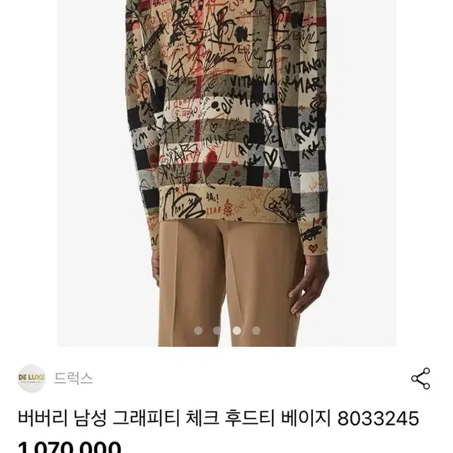 버버리 체크 후드티 (M)정품 구매합니다!(사요)