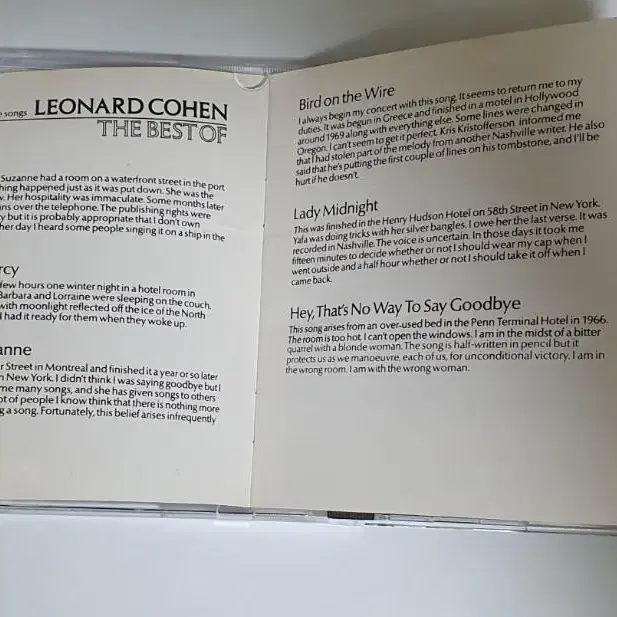 레너드 코헨 Best Of Leonard Cohen 앨범 시디 CD