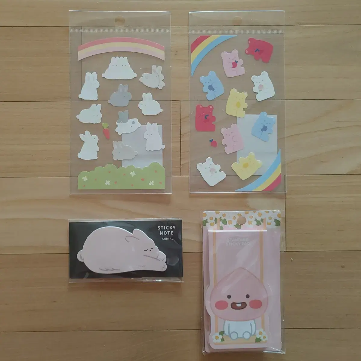 Bunny, Teddy Bear, Apache Stickers, Postits