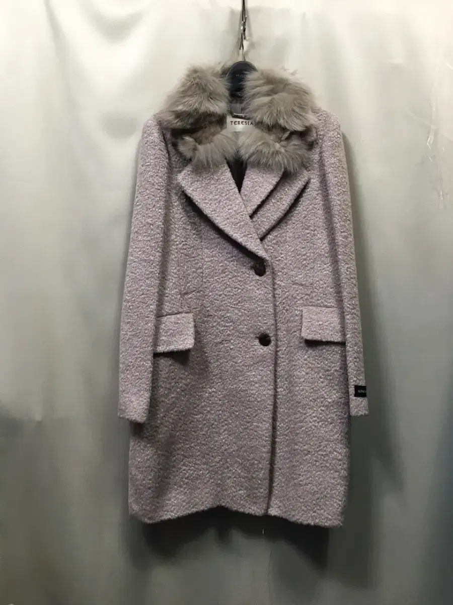 DiscountB7609 TERESIA Alpaca coat.fox fur