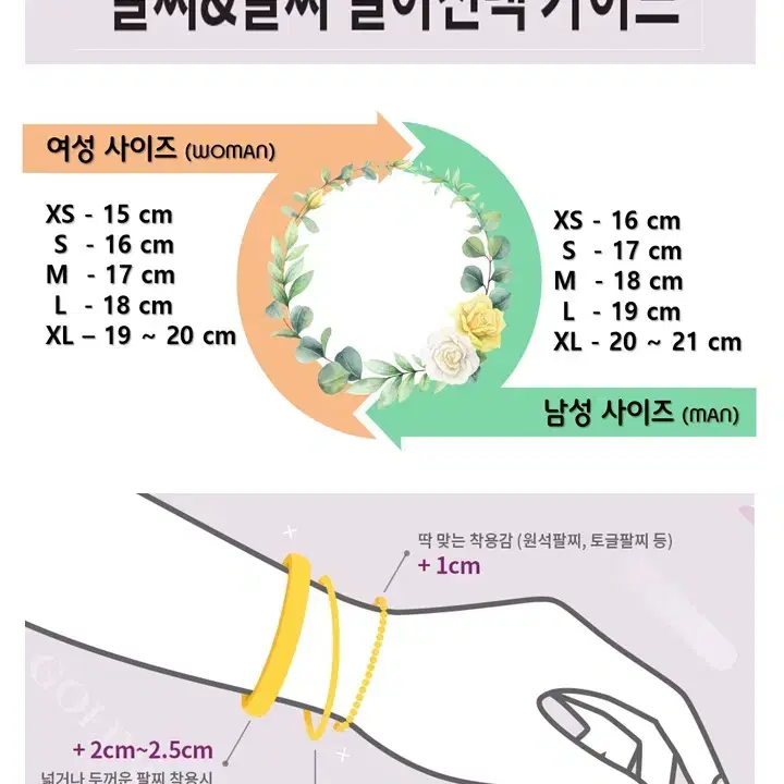 휴먼칼라 원석팔찌