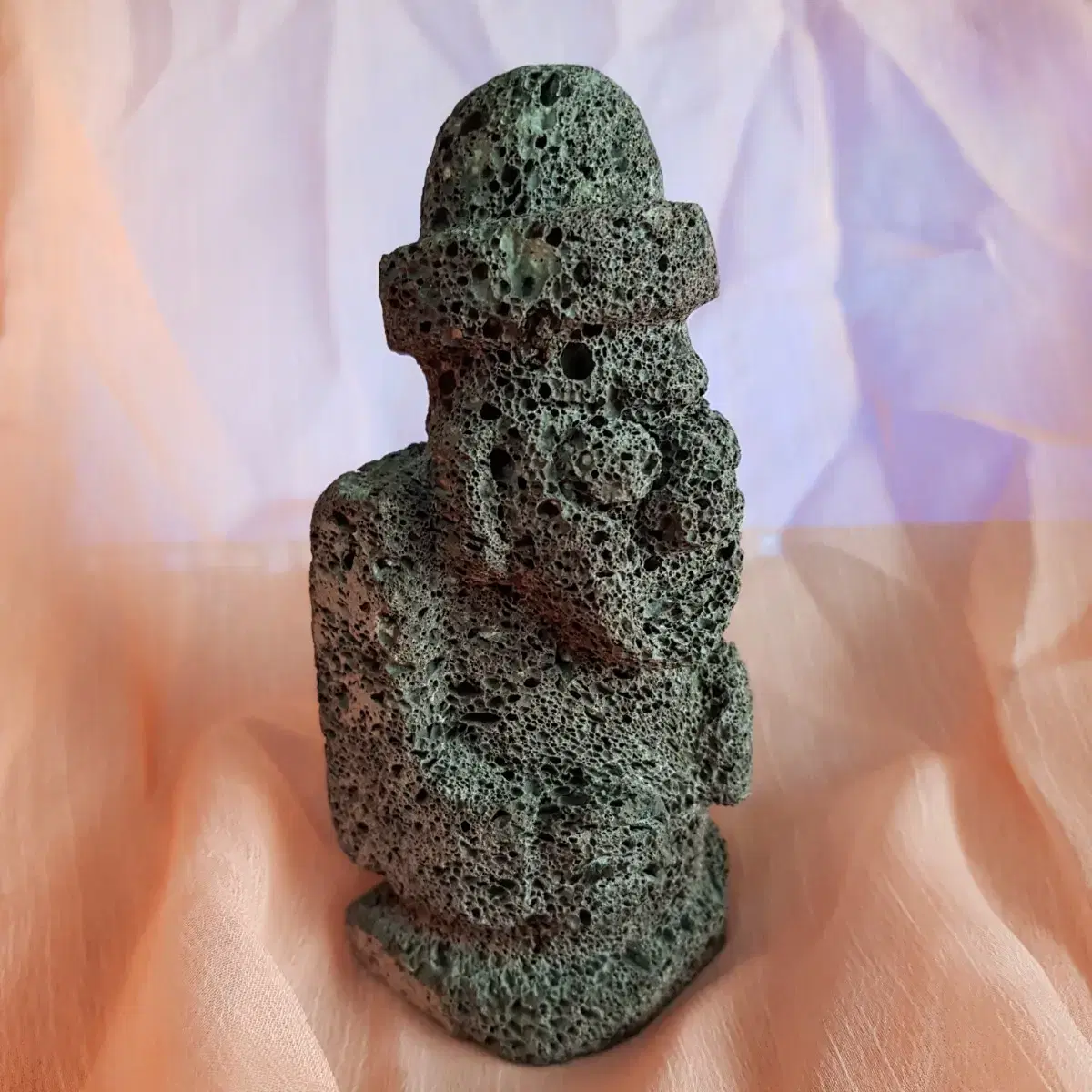 Natural dolhareubang, a souvenir from a trip to Jeju Island #제주도,#돌하르방,#기념품,#수집품,#여행  on Bunjang Global Site.