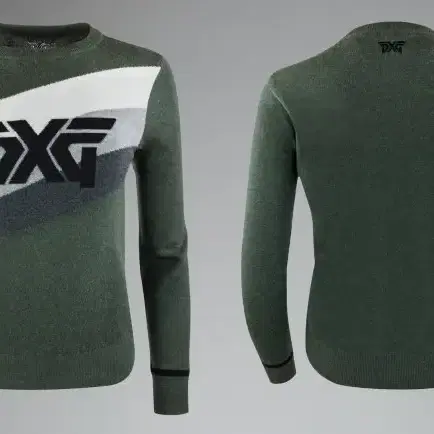 PXG 컴포트 니트 볼드 로고 스웨터. Comfort Bold Logo 