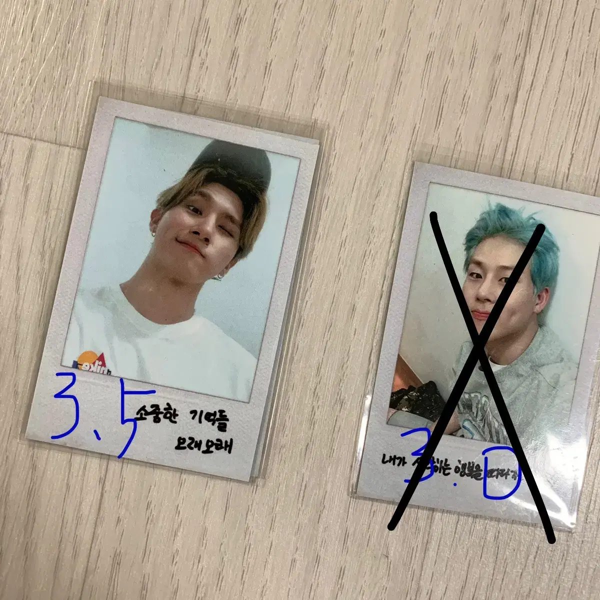 Monsta x fungus jooheon i.m pola keyring polaroid